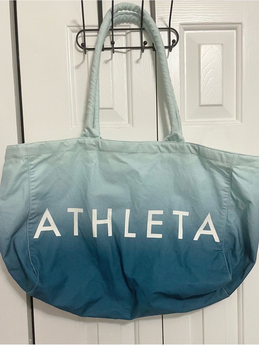 Athleta Ombre Teal to Light Blue Tote